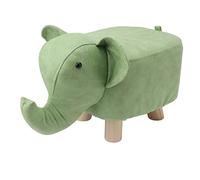 Cloimei Repose-Pieds Animaux en Forme d'éléphant, antidérapant, Silencieux, Confortable, Stable, Multi-usages, Mignon, pour la Famille et la Maternelle (Verte)