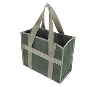 Cloimei Sac à outils à large ouverture en toile verte OD robuste, grande capacité, organisateur de rangement d'outils pour électriciens, mécaniciens, bricoleurs, réparation automob (084#-4)