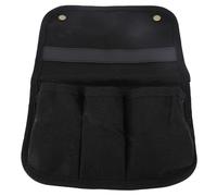 Cloimei Sac de Rangement latéral pour Chaise de Camping, Pochette de Rangement en Toile Robuste avec Conception à Double Couche pour Les Amateurs de Plein air, campeurs et Randonne (Noire)