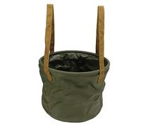 Cloimei Seau Pliable Conteneur de Stockage d'eau Portable Pliable Robuste pour Camping randonnée pêche activités de Plein air Maille PVC 15L 20L (15L Vert)