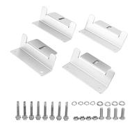 Cloimei Solar Panel Mounting Brackets Heavy Duty Aluminum Alloy Z Brackets Windproof RV Yacht Solar Panel Installation Kit with Screws Washers and Nuts