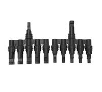 Cloimei Solar T Branch Connector 1 to 5 IP67 PPO Material Female Male Plug for Solar Panel PV System Parallel Connection Safety Protection Accessory