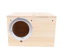 Cloimei Solid Wood Parakeet Nesting Box Handcrafted Bird Breeding House for Cockatiels Lovebirds Budgies Canaries Premium Natural Habitat Bird Mating Box Outdoor Garden Decoration