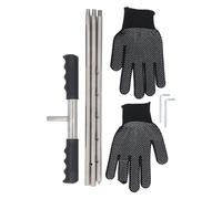 Cloimei Sonde d'échantillonnage de Sol Professionnelle en Acier Inoxydable, Longueur réglable de 17 à 32 à 48 Pouces, avec poignée en T pour des Tests précis du Sol dans Le jardina