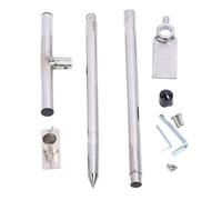 Cloimei Sonde d'échantillonnage de Sol Sonde d'essai de Sol Robuste en Acier Inoxydable avec poignée Ergonomique en T et pédale réglable pour Une Plantation Efficace dans la pelous