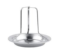 Cloimei Support de rôtissoire de Poulet Professionnel en Acier Inoxydable, Support de Barbecue Robuste pour rôtir du Poulet Entier, Canard, Dinde, Four, Outil de Cuisine, 19,5x19,5