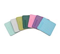 Cloimei Tapis de découpe auto-cicatrisant 7 pièces Mini planche à découper artisanale colorée Surface de coupe polyvalente durable pour l'artisanat en papier projets de bricolage c