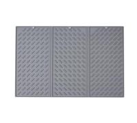 Cloimei Tapis de séchage de vaisselle en silicone extra large, tapis de comptoir de cuisine antidérapant, égouttoir pliable avec conception de drainage rapide pour ustensiles de va