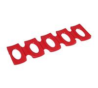 Cloimei Tapis de support de support de bouteille de vin de bière de réfrigérateur en silicone rouge, outil de rangement empilable, gadgets de cuisine pour l'organisation du réfrigé