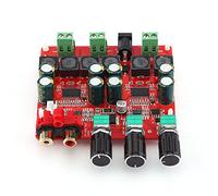 Cloimei TPA3118 Carte d'amplificateur de Puissance numérique 2.1 canaux Module d'amplificateur Audio de Caisson de Basses stéréo Haute efficacité pour système de cinéma Maison
