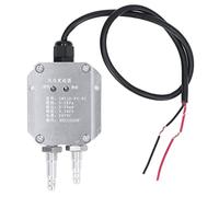 Cloimei Transmetteur de pression d'air Transducteur de capteur de pression du vent 24 V DC avec sortie 4-20 mA pour chaudière de ventilation souterraine, alimentation en air, utili