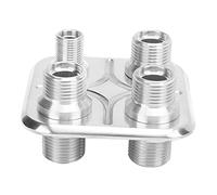 Cloison A/C, raccord de tuyau de climatisation universel à 4 ports de rechange pour performance (argent)