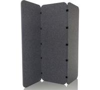 HJH Office Cloison acoustique verticale FLEXMIUT EL en 3 parties, protection visuelle, Gris