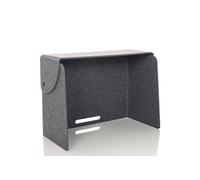 hjh OFFICE Cloison de Bureau FLEXMIUT Fold Cloison de Bureau Pliable, Séparateur de Bureau insonorisant Portable, Gris