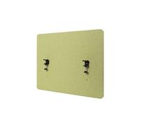 Cloison acoustique de bureau HWC-G75 double paroi tissu/textile 60x75cm vert