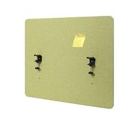 Cloison acoustique de bureau HWC-G75, protection visuelle de bureau Tableau d'affichage, double paroi tissu/textile - 60x75cm vert