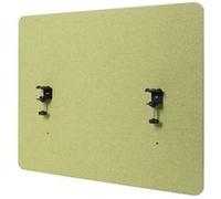Cloison acoustique de bureau HWC-G75, protection visuelle de bureau Tableau d'affichage, double paroi tissu/textile - 60x75cm vert