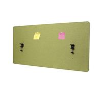 Cloison acoustique de table MENDLER HWC-G75 double paroi tissu/textile 60x120cm vert G
