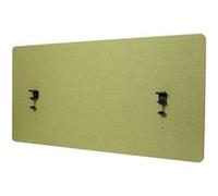 Cloison acoustique de bureau HWC-G75, protection visuelle de bureau Tableau d'affichage, double paroi tissu/textile - 60x120cm vert