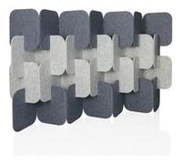 FLEXMIUT PLUG | Ensemble de 4 pièces (H × L × P) 114 × 174 × 25 cm - Cloison de séparation Gris