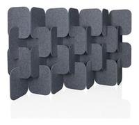 Cloison acoustique FLEXMIUT PLUG PET lot de 4 109 × 170 × 25 cm gris hjh OFFICE Gris G