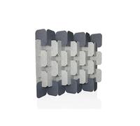 hjh OFFICE Cloison Acoustique 164x174 cm FLEXMIUT Plug Jeu de 6 pièces, cloison Debout Extensible, Pare-Vue décoratif, Gris/Gris Clair
