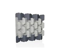 Cloison acoustique FLEXMIUT PLUG PET lot de 6 163 × 170 × 25 cm gris/gris clair hjh OFFICE Gris/Gris Clair G