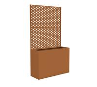 Cloison avec jardinière Malja 146 x 83 x 31 cm marron