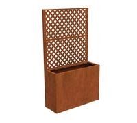 Cloison avec jardinière Malja 146 x 83 x 31 cm rouille noble