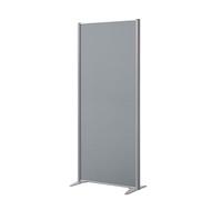 Cloison B-Zen acoustique pleine H 180, L 81 cm gris