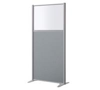 Cloison B-Zen L 80 cm, H160, mixte tissu gris