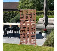 Cloison 'Bernalda' 180 x 90 cm acier rouille noble