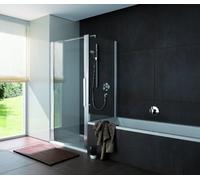 Cloison corail courte pour porte battante NPWA, NPFA, NP2W, NFTA myDay WNK 90 865-885x1750mm, VB03309017AP1, Cabines de douche: Cadre : Argent mat, Verre : ESG GlasPlus
