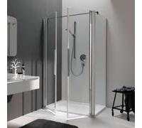 Cloison corallienne pour porte battante NP2W myDay WN 110 1065-1085x2000mm, VB03311020AP1, Cabines de douche: Cadre : Argent mat, Verre : ESG GlasPlus