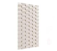 Cloison Creuse en PU, Panneaux muraux 3D en PU Blanc cassé - Carrelage Mural texturé imperméable pour décoration intérieure et extérieure, Lot de 5 pièces, Motif Brique profilée pour des déc