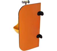 Cloison D’urinoir - Cloison étanche - Protection Supplémentaire Et Intimité - Déflecteur De Cloison De Toilette pour écoles, Jardins D’Enfants, Centres Commerciaux, Orange, 30x60cm