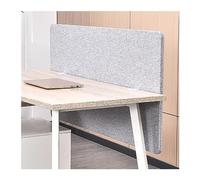 Cloison de bureau acoustique - Panneau d'intimité insonorisé pour bureau, cloison debout pour réduire le bruit, gris clair, 100 x 60 cm, idéal pour espace de travail et concentration