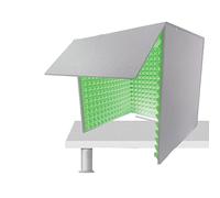 Cloison de Bureau de Cabine insonorisée 60cm Enceinte de Studio Portable pour la réduction du Bruit dans la Maison et la Chambre à Coucher (Green)