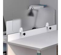 Cloison de bureau en acrylique givré 30 x 60 cm autonome et montable, idéale pour les espaces de travail des étudiants, séparateur de bureau pour une meilleure concentration et productivité