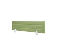 Cloison de bureau HWC-G76 tissu/textile avec gaufrage 100x30cm vert