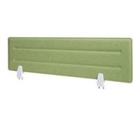 Cloison de bureau HWC-G76 tissu/textile avec gaufrage 100x30cm vert