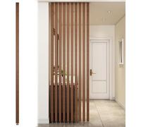 Cloison De Salon Poteau De Cloison D’écran en Bois Massif, Mur De Chambre à Coucher Séparateurs De Salle De Bar Verticaux, Faciles à Couper Et à Installer, Wood 1pc, 95cm/37.4in/3.11ft