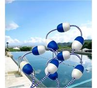 Cloison de sécurité de piscine de 7,6 m pour extrémités peu profondes et profondes - Portable flottant avec Hoo - Parti de piscine Reu pour sécurité et nizat - et facile à installer (15,8 m)