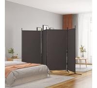 Cloison de Séparation 2 Panneaux Anthracite 175x180 cm Tissu Paravent vidaXL