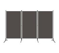 Cloison de séparation 3 panneaux Anthracite 260x180 cm