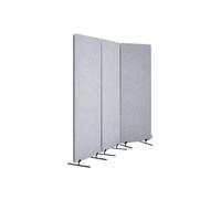VEVOR Paravent multifonctionnel 3 panneaux - Autoportant 184×165,5 cm pliable Polyester PET Gris
