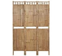 vidaXL Paravent 3 panneaux Bambou pliable 120x180 cm