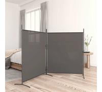 Cloison de Séparation 3 Panneaux Noir 525x180cm Tissu Paravent Diviseur vidaXL