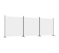 Cloison de séparation 3 panneaux - vidaXL - Blanc - 525x180 cm - Tissu polyester - Pliable - 171,5x161 cm par panneau