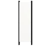 Cloison de séparation 3 panneaux - WIENS - Blanc - 150x180 cm - Tissu polyester - Fer enduit de poudre - Autoportante